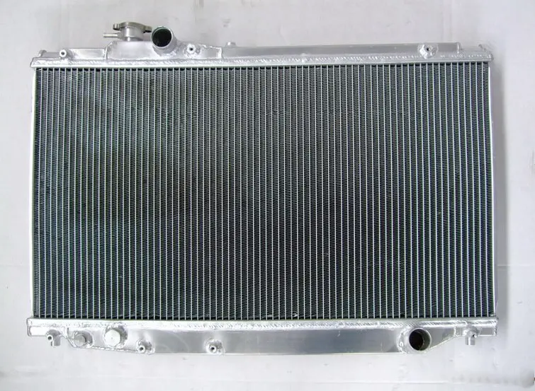 Hi Flow Aluminum Alloy Radiator Assembly For Toyota Supra Mark 4 Mk4 Iv Jza80 2Jzge 1993-2002 Mk4 2Jz 2Jz-Ge Non Turbo 3.0L I6 1