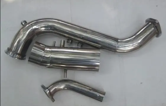 Stainless Steel Downpipe Downpipe / Intake Dump Pipe Kit For 1993-2002 Toyota Supra Mk4 Single Stage Turbo Conversion 2Jz 2Jzge 2Jz-Ge 2Jzgte 2Jz-Gte 1