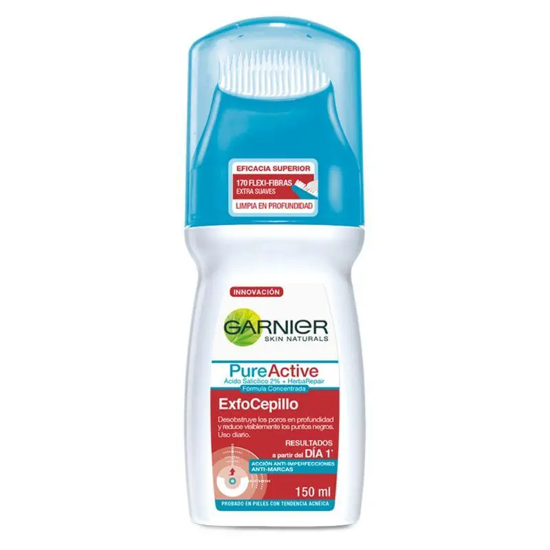 Pure Active Exfoliante Facial Exfocepillo - Garnier 1