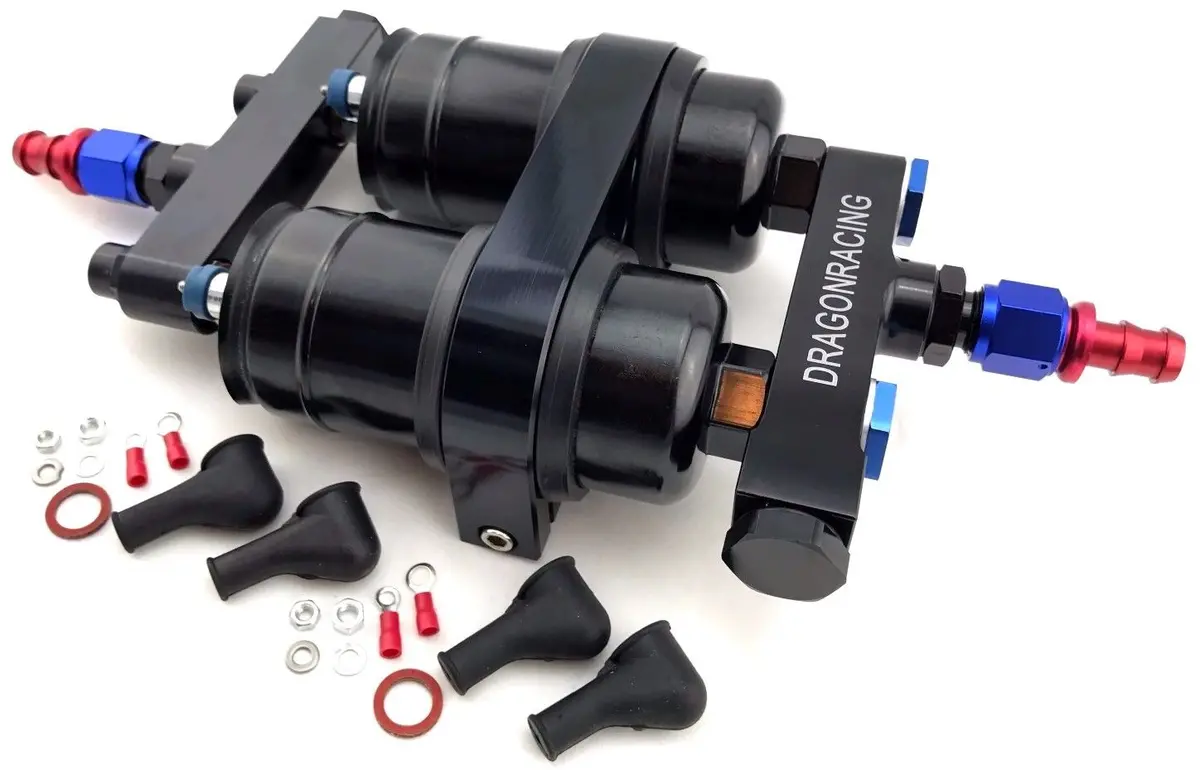 1000Hp Efi External High Flow Fuel Pumps Bracket Kit & Manifolds 044 Bosch Style 1