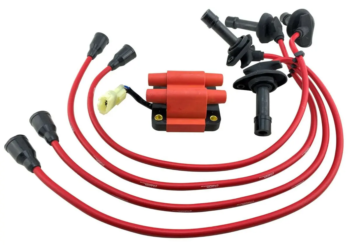 Ignition Coil Spark Plug Wires For 96-98 Jdm Impreza Wrx Sti Forester 2.0L V3 V4 1