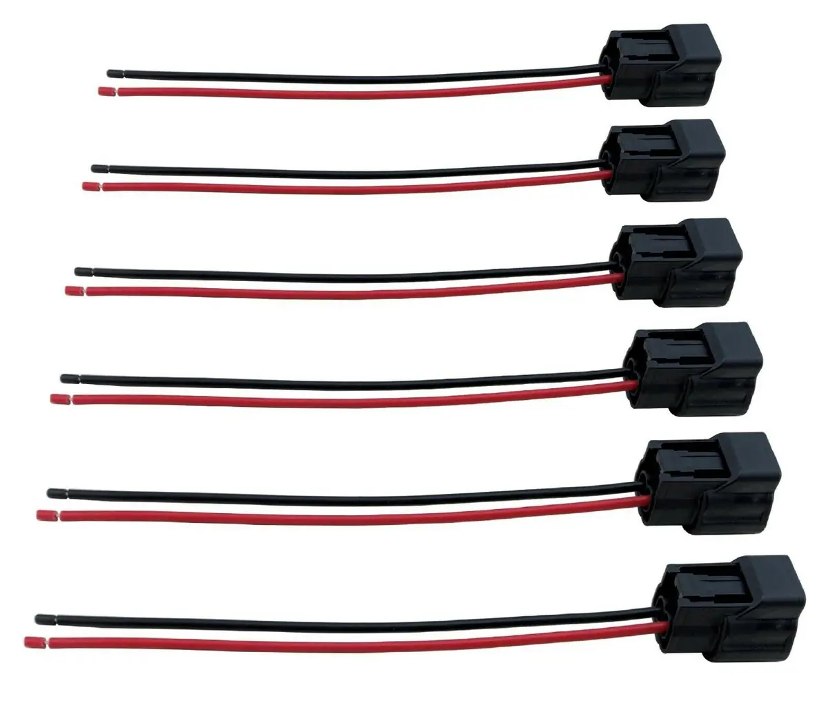 6 Fuel Injector Wire Harness Connectors Kit For Nismo Nissan Side Feed Injectors 1