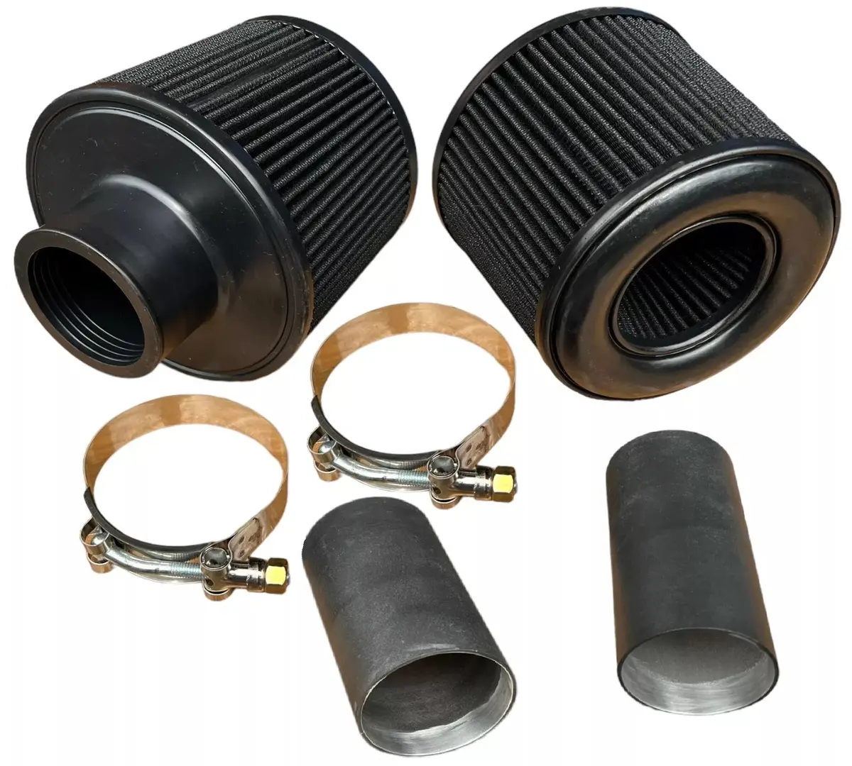 N54 Black Dual Cone Filter Air Intake Kit For 135I 335I 335Xi 535I Z4 3.0L Turbo 1