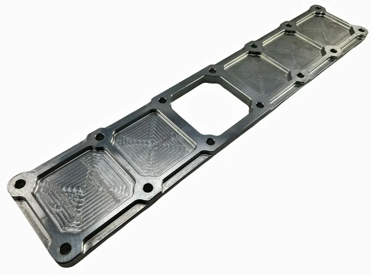 5.9L Billet Intake Manifold Plenum Top Plate Cover For Ram 12V Cummins Turbo 6Bt 1