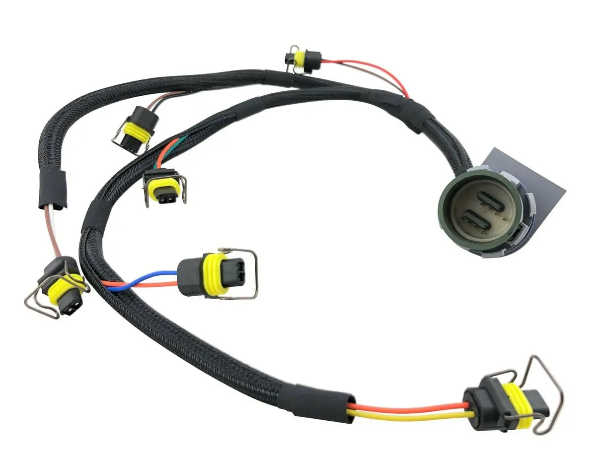 8 Pin Connector Fuel Injector Wiring Harness For Perkins 1206 Diesel 6 Cylinder 1