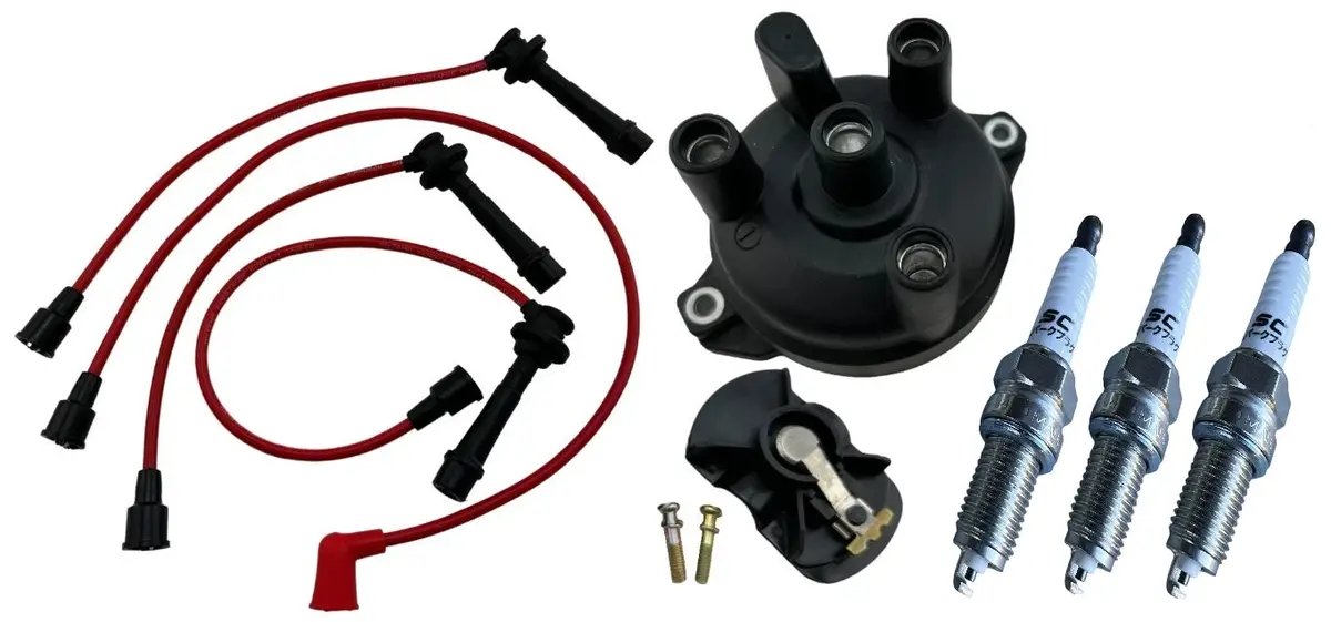 Spark Plugs Cable Wires Cap Rotor Ignition Service Fits Jimny Minicab Carry F6a 1
