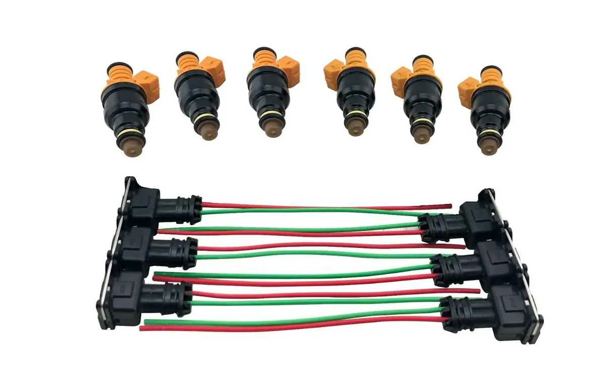 6 Fuel Injectors For 1987-97 Jeep Wrangler Grand Cherokee Comanche Wagoneer 4.0L 1