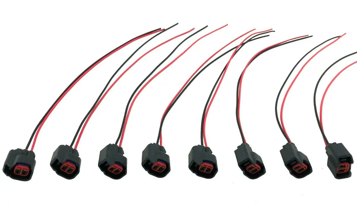 8 Ev6 Fuel Injector Wire Harness Pigtails For Jeep Grand Cherokee Wrangler Ram 1