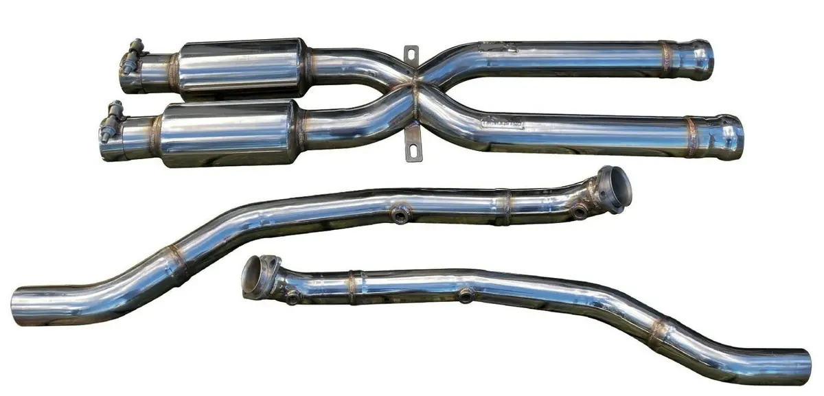 2.75" Dual Performance Mid X Pipe Downpipe Exhaust For 08-13 Bmw M3 E90 E92 E93 1