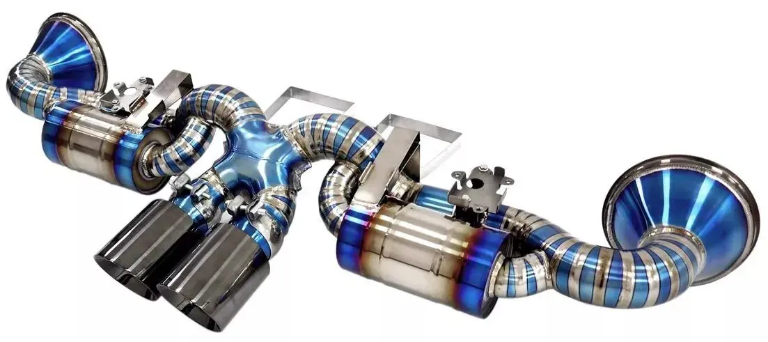 Light Weight Titanium Actuator Valved Exhaust Fits 20+ 911 992 Gt3 Rs Gt3rs 4.0L 1