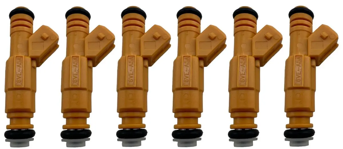 6 Fuel Injector Fits 1987-98 Grand Cherokee Wrangler Yj 4L 0280155700 Ev1 4 Hole 1