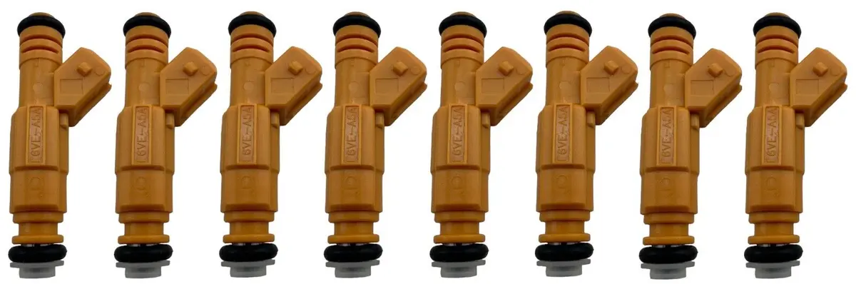 8 Fuel Injectors Fits Explorer Thunderbird Town Car Cougar 0280155710 Ev1 4 Hole 1