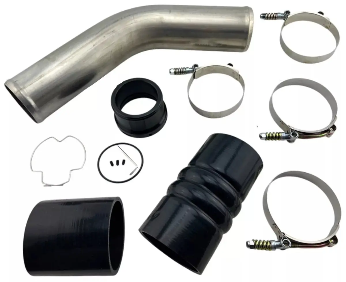 Hot Side Intercooler Pipe Boot Tbolt Clamp Kit Fits 2011+ 6.7 Powerstroke Diesel 1