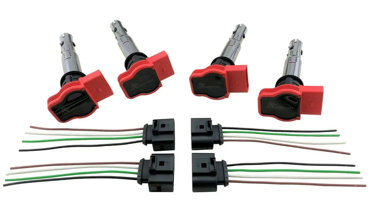4 Pack Ignition Coil Set For Audi R8 Rs4 Rs5 Tt A4 Vw Golf Jetta Gti 2.0L 2.0T 1