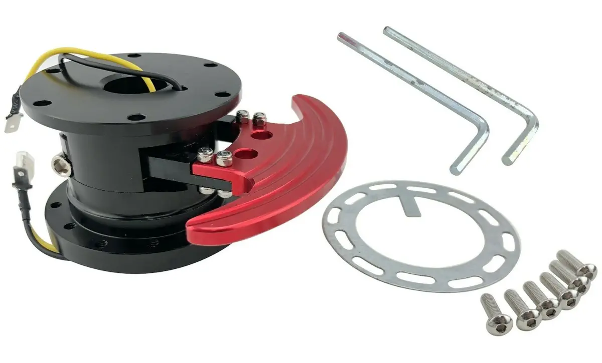 Jdm Universal Tuner Flip Up 90° Tilt Racing Steering Wheel Quick Release Hub Kit 1