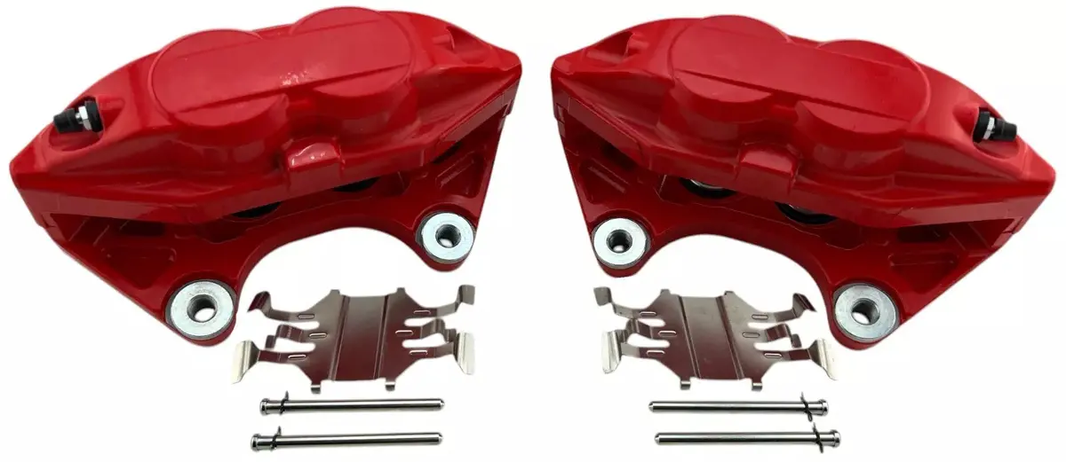 Red 4 Piston Front Left Right Brake Calipers Fits 370Z Fx50 G37 M37 M56 Q50 Q60 1