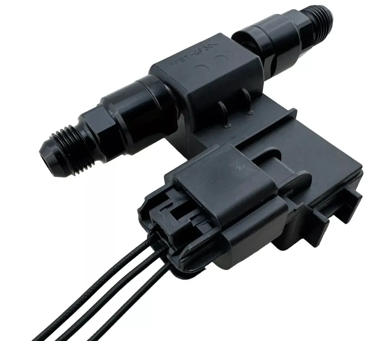 E85 Flex Fuel Ethanal Content Sensor W/ Wiring Harness 3/8" An6 Outlet Fittings 1