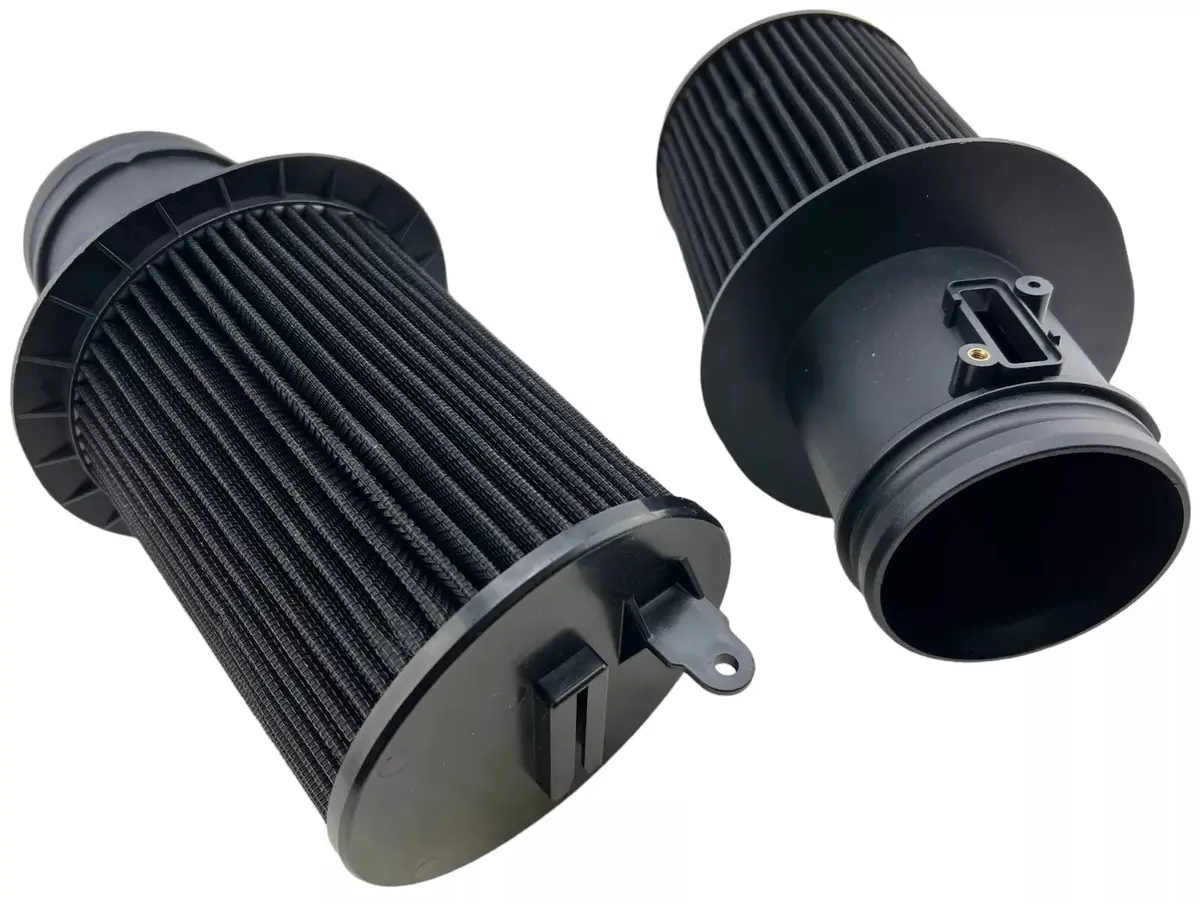 2 Cone Air Intake Filters Upgrade Fits 2009-2015 Audi R8 Lambo Gallardo 5.2 V10 1