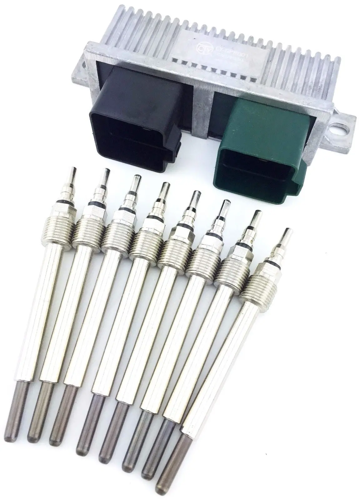 08-10 Ford 6.4L V8 Powerstroke Glow Plugs & Module F250 F350 F450 F-250 F-350 1