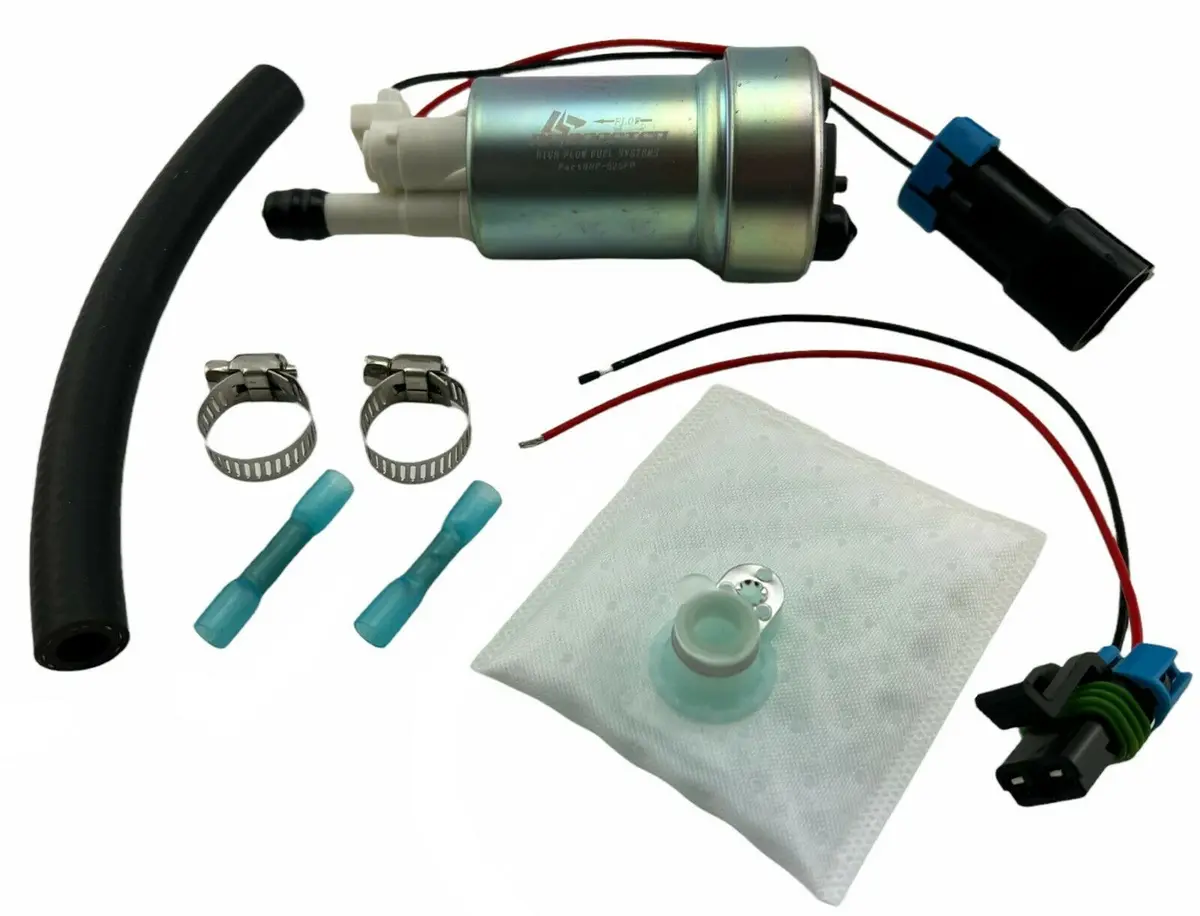 525 Lph Hiflow In Tank Fuel Pump W/ Installation Kit Flex E85 Fits Ti F90000285 1
