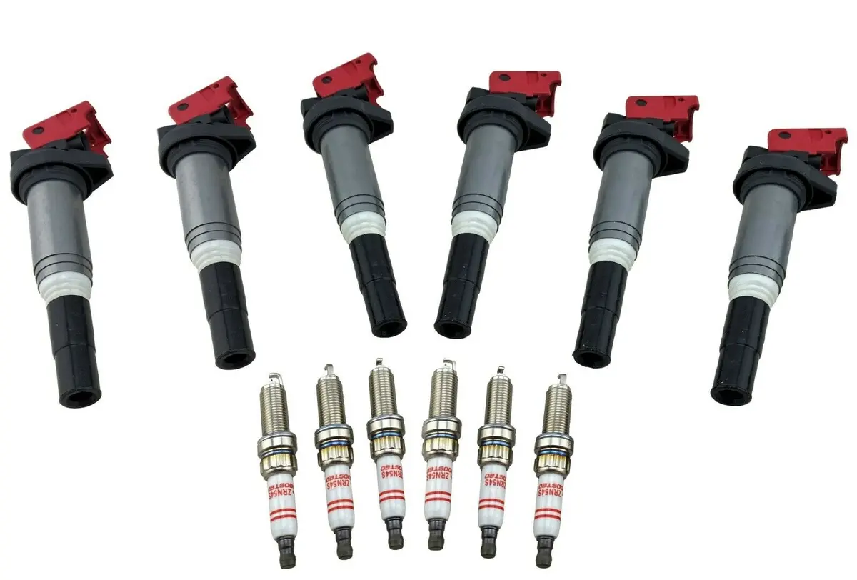 6 Pack Ignition Coils & Iridium Spark Plugs For Bmw N20 2.0L N55 S55 3.0L Turbo 1
