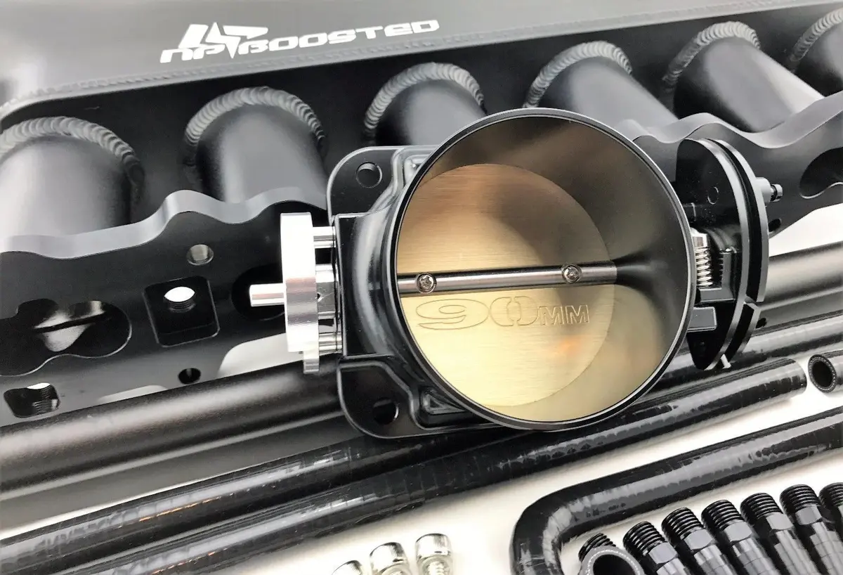 Fits Rb25det Intake Manifold Kit 90Mm Throttle Body + Fuel Rail Rb25 2.5L Bnr33 2
