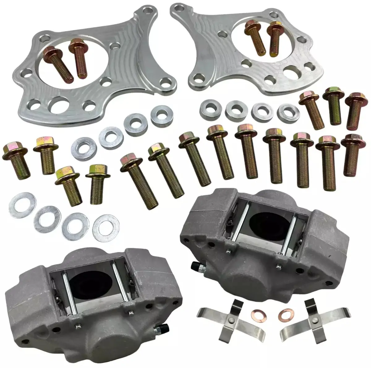 Dual Hydro E Brake Calipers & Brackets For 350Z 370Z G35 G37 Skyline V35 V36 Jdm 1