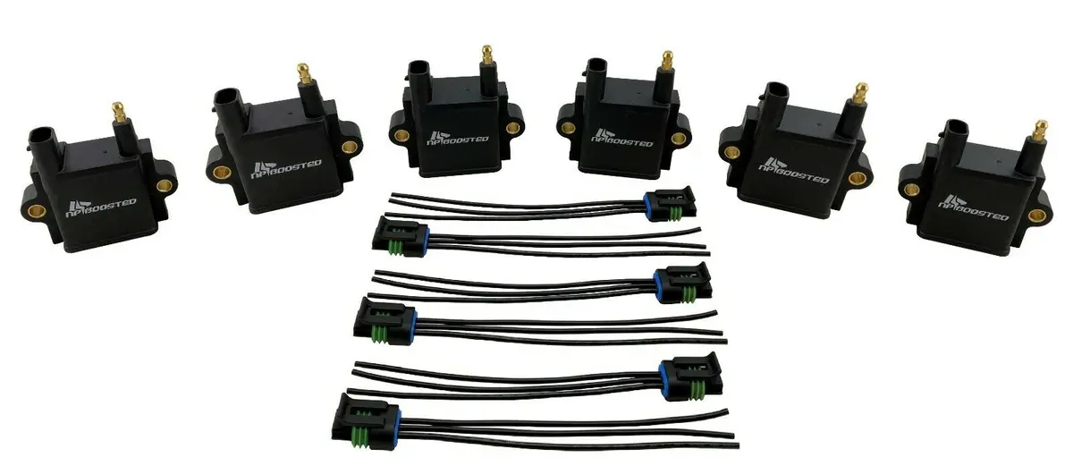 6 Pack Inductive Ignition Coils "Dumb" Type 41Kv For Custom Tune N54 N55 Turbo 1