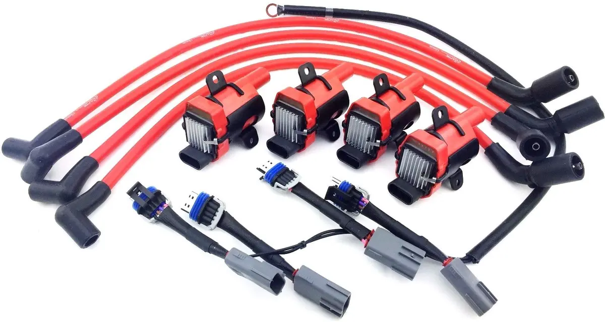 D585 Uf262 Ignition Coil Packs Mazda 10Mm Wires Rx-8 Rx8 Adapter Wiring Harness 1