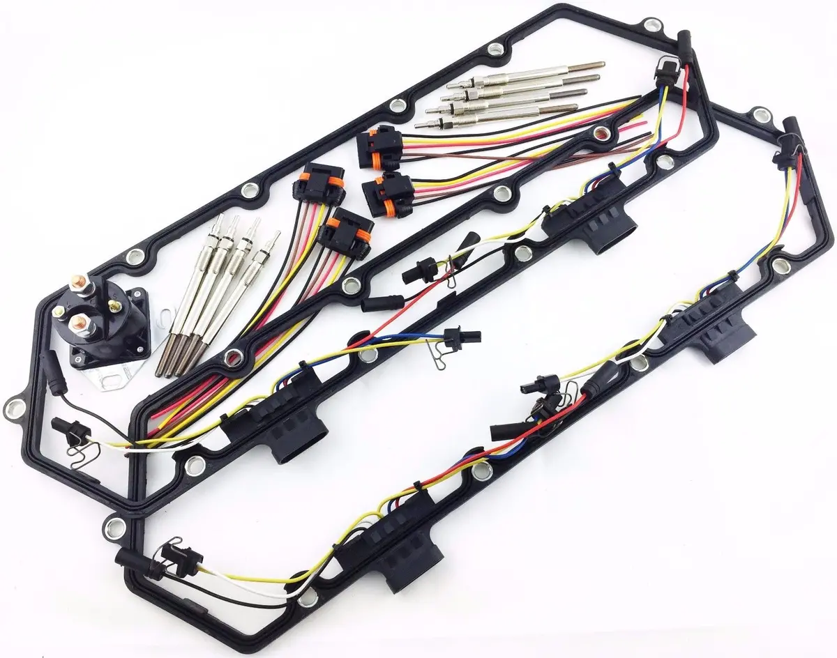94-97 Ford F250 F350 F450 7.3 Valve Cover Gaskets Injector Glow Plug Relay Plugs 1