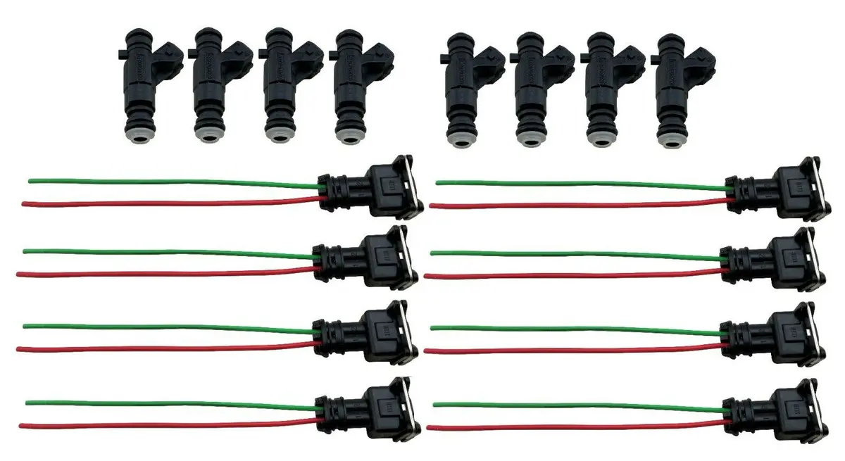 8 Fuel Injectors For 92-04 Chevrolet Camaro Corvette Firebird Impala Lt1 Lt4 Ls1 1