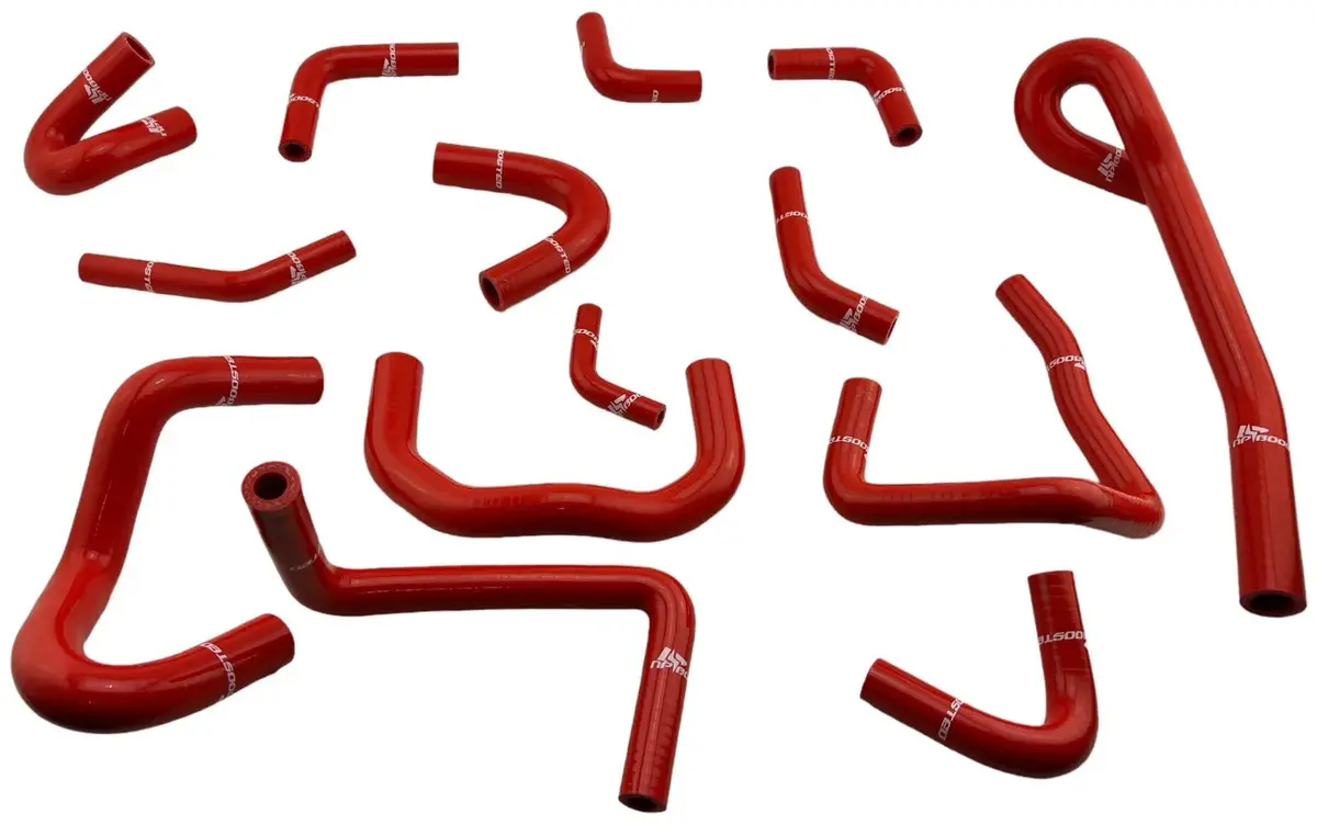 Red Silicone Heater Coolant Rad Hose For Skyline Gtr R32 R33 R34 Rb26 Twin Turbo 1