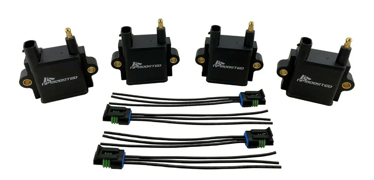 4 Pack 41Kv Inductive Dumb Type Ignition Coils Custom Hi Energy Spark Delivery 1