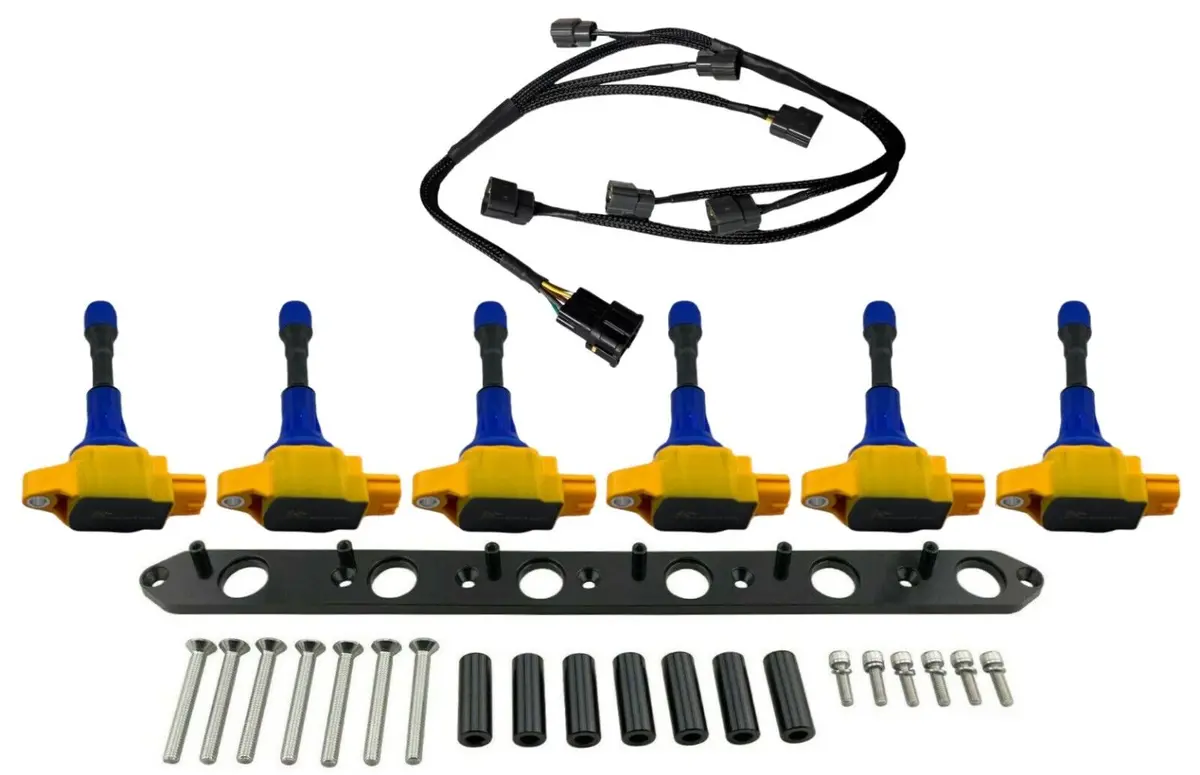 R35 Vr38 Ignition Coil Conversion Harness Bracket Coils Fits Rb26dett Rb25det S2 1