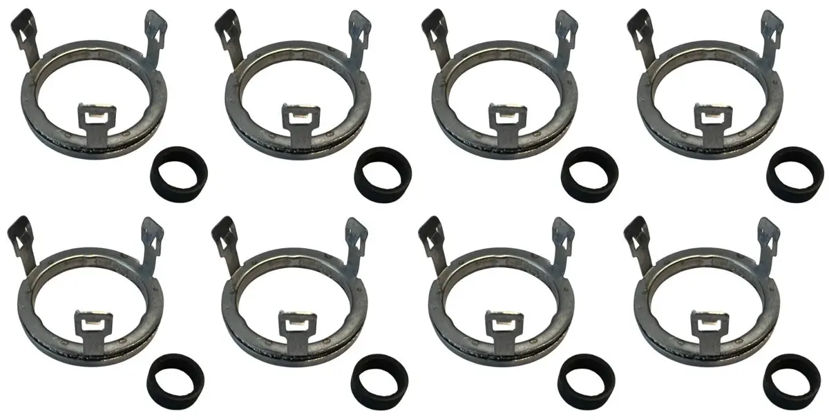 8 Pc Fuel Injectors Decouplers Seal Fits 13537564751 13538651060 N43 N53 N54 N56 1
