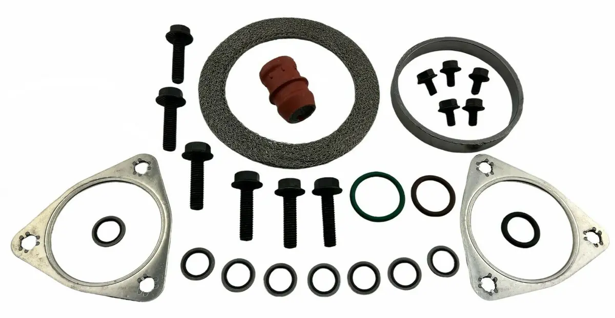 Turbo Gasket Seal Bolts Mounting Installation Kit 2008 2009 2010 6.4 Powerstroke 1