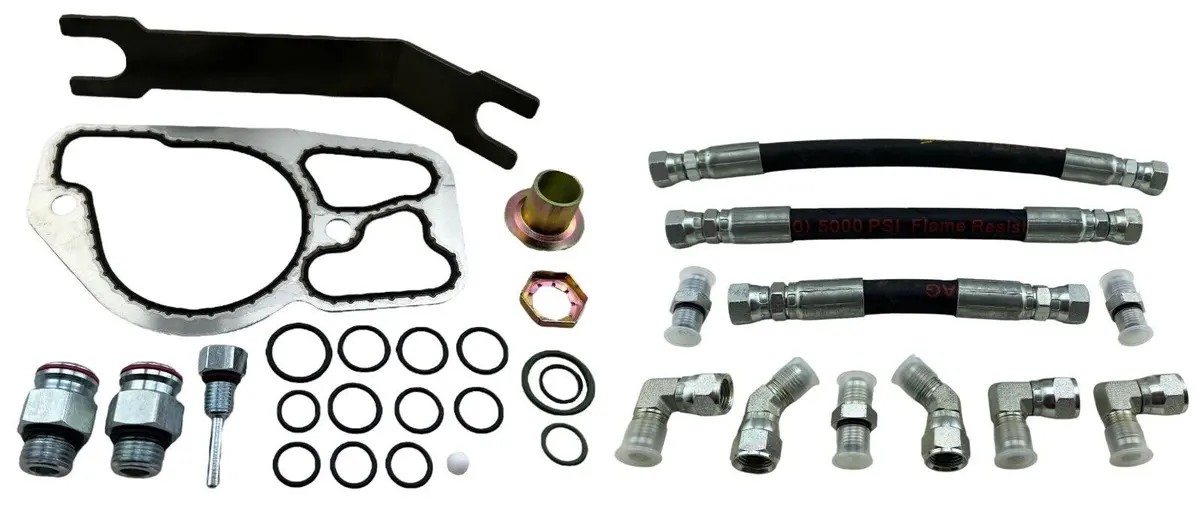 Replacement Hpop Rebuild Oil Line Hoses Crossover For 94-97 Obs 7.3L Powerstroke 1