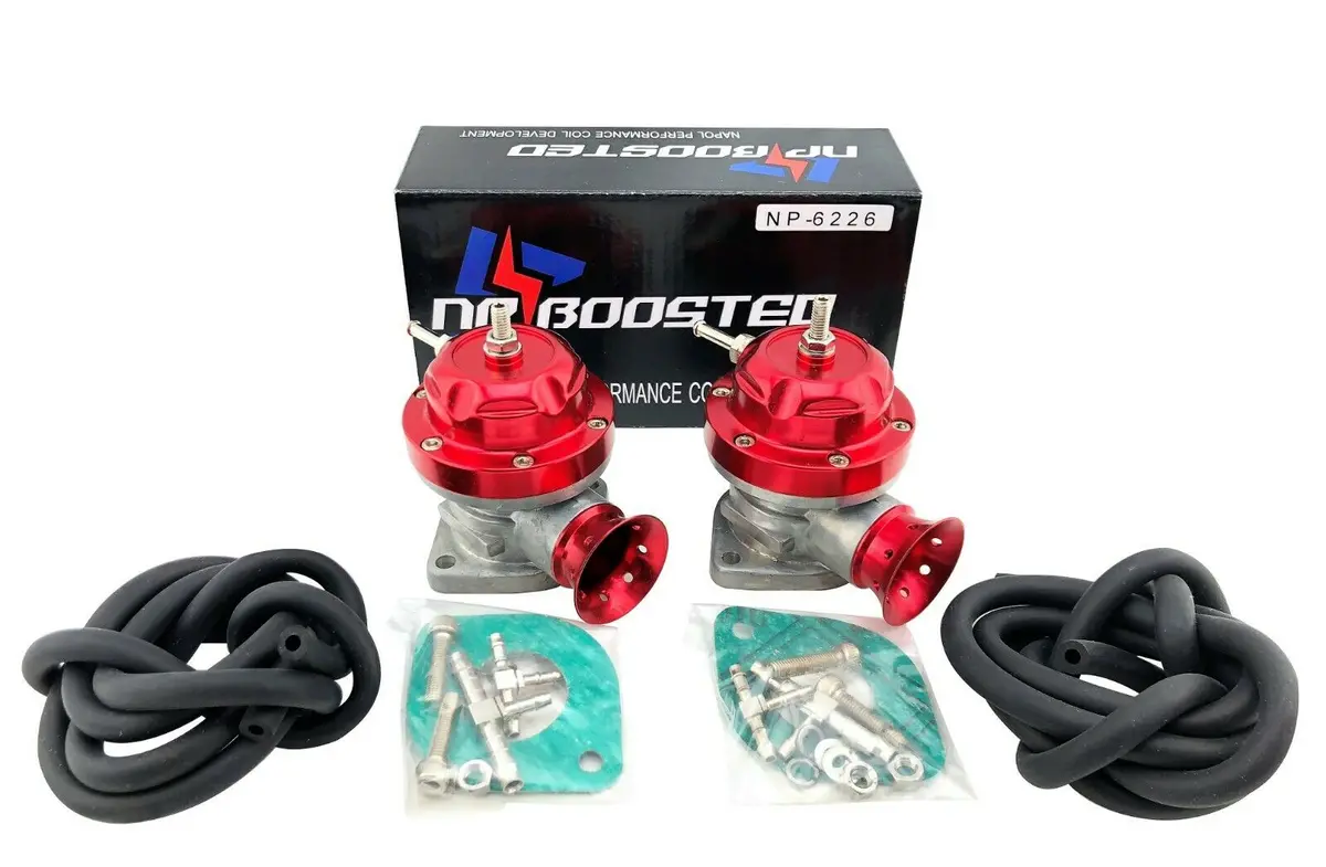 Twin 30Psi Adjustable Bov Blow Off Valves Type-Rs Flange For Turbo Supercharger 1