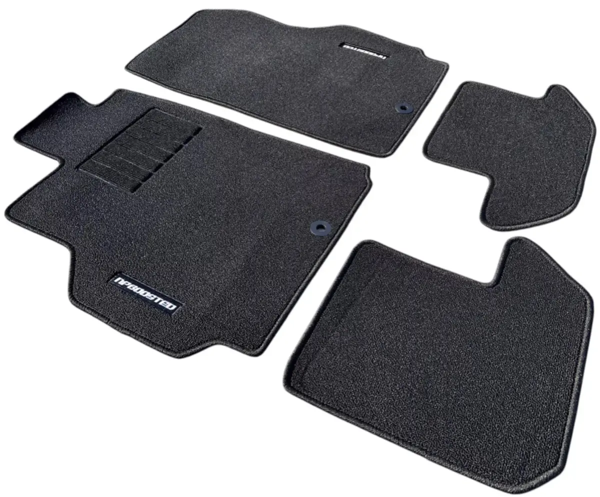 4 Pcs Front + Rear Black Floor Mats / Carpets Fits 08+ Gtr Gt-R R35 Vr38dett Lhd 1
