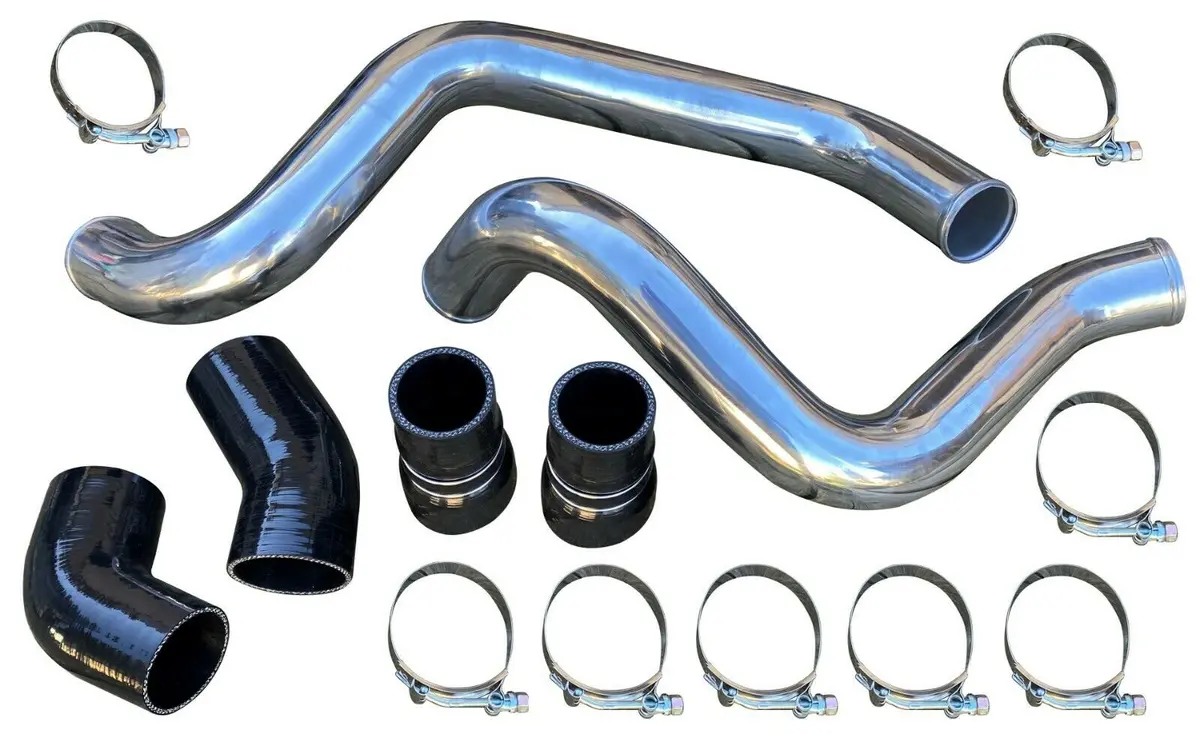 Intercooler Charge Pipe & Boot Kit For 2002-2004 Gm 6.6L Lb7 Duramax Diesel V8 1