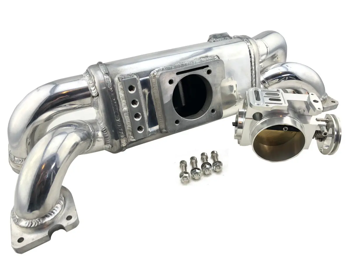 Aluminium Intake Manifold & 70Mm Throttle Body For Subaru Wrx Ej20 Ej25 Gc8 Gdb 1