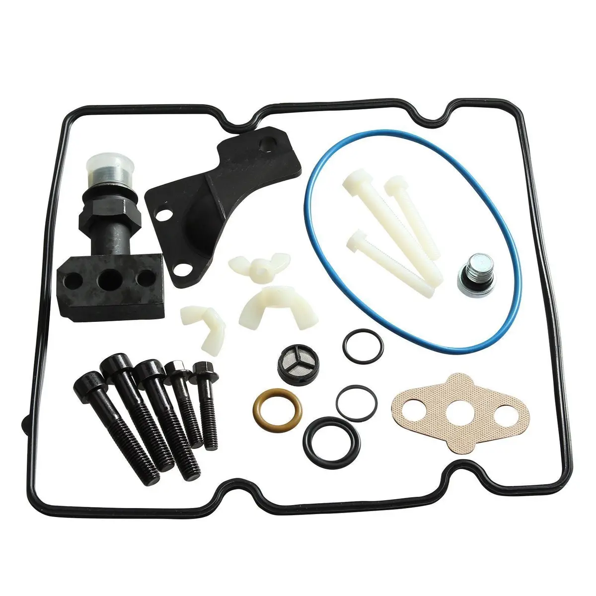 05+ Ford 6.0L Diesel Stc High Pressure Oil Pump Fitting Upgrade Kit & Ipr Screen 1