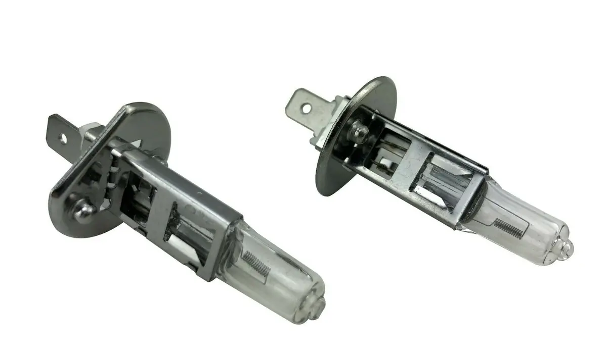 2 Pcs Halogen H1 Headlights Bulb Set 12V E13 Light Bulbs 55W Low / Hi Beam / Fog 1