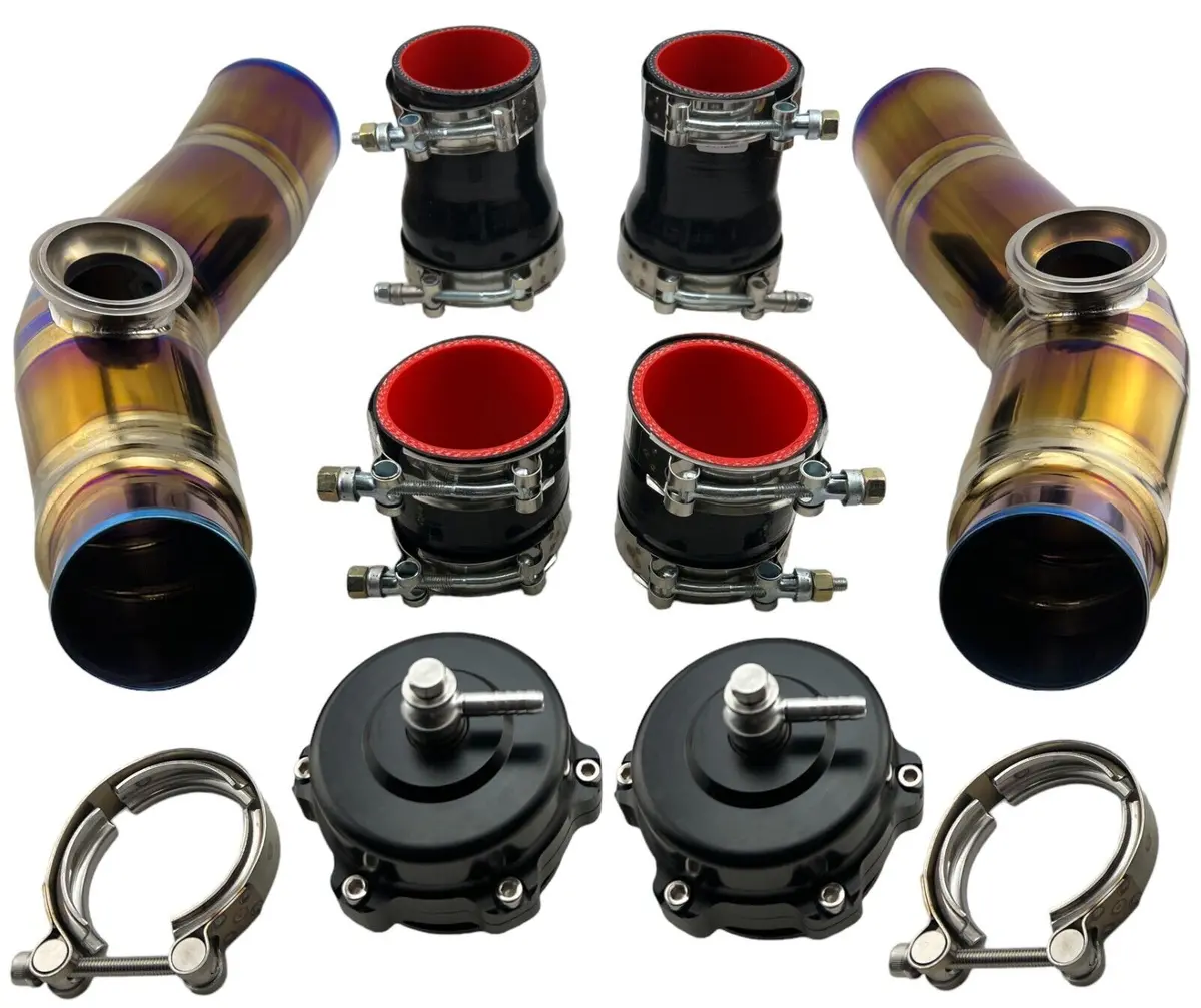 Titanium Intercooler To Throttle Body Pipe 50Mm Bov Fits R35 Gtr 3.8L Twin Turbo 1