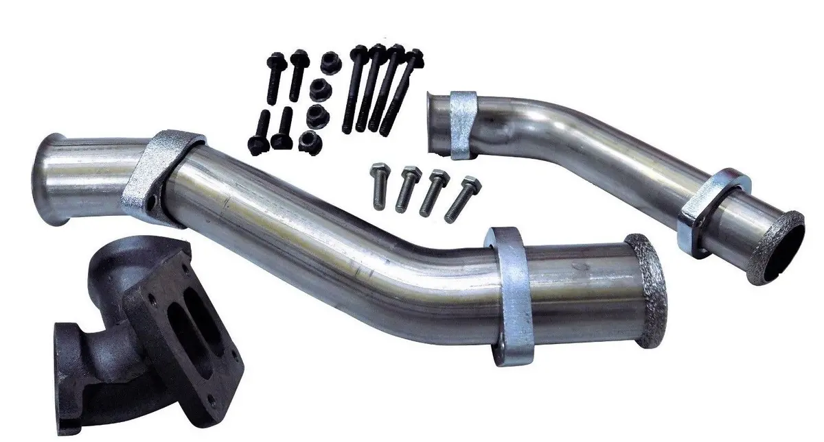 1994-97 Ford F250 F350 F59 Turbocharger Up Pipe Kit For 7.3L Powerstroke Diesel 1