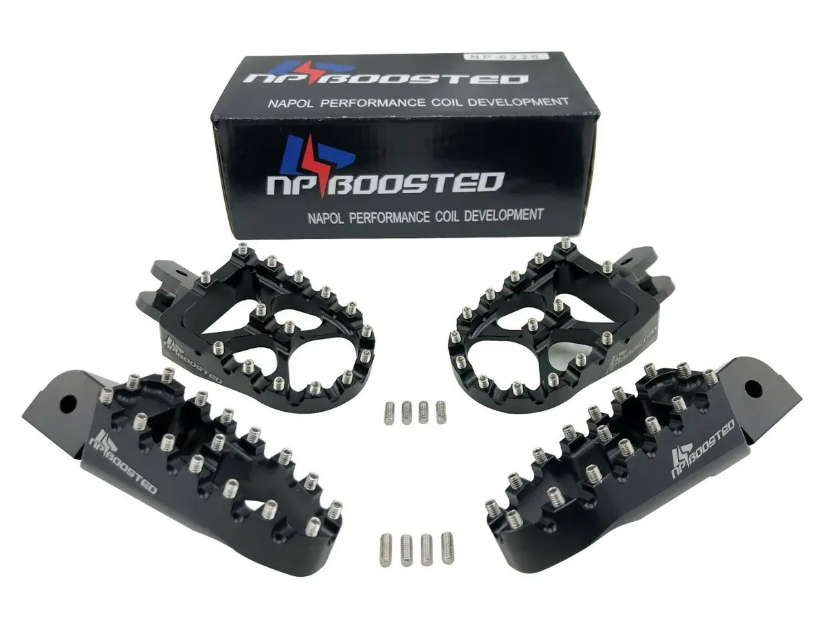 2015+ Ducati Scrambler Bobber Wide Billet Foot Pegs Front + Rear Mx Style Pedal 1