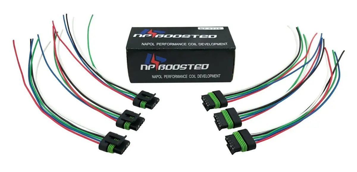 6 Pack Smart Coil Ignition Wire Pigtail Harness Connector Kit For Ign1a Amp Efi 1
