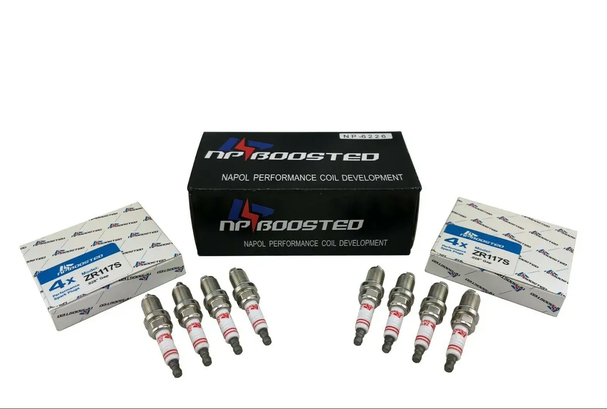 8 Pack Npboosted Spark Plug Set Fits Bcpr7es Pre Gapped & Colder Heat Range 7 1