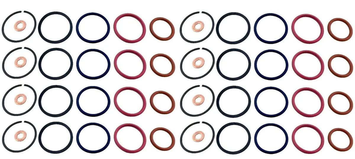 48 Pcs For 8 Cylinder Injector O Ring Seal Repair Kit 94-03 Ford 7.3L 7.3 Diesel 1