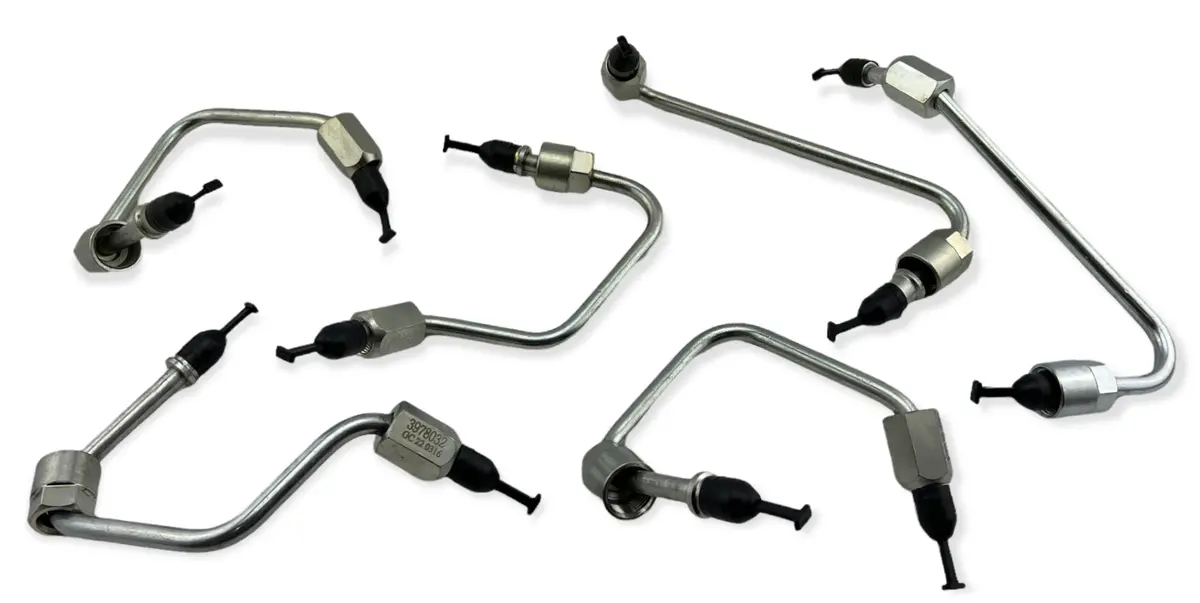 6 Diesel Tube Fuel Rail Injector Lines Fits 07-19 Dodge Ram 6.7L Cummins Isb Qsb 1